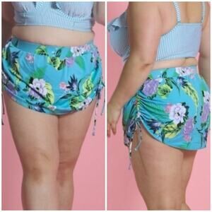 Cacique Swim Cinched Side Floral Swim Skirt 20